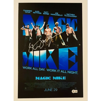 MAGIC MIKE 12x18 POSTER SIGNED by STEVEN SODERBERGH and BECKETT CERTIFIED