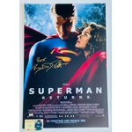 BRANDON ROUTH SIGNED SUPERMAN RETURNS 16x24 POSTER & CELEBRITY AUTHENTICS COA