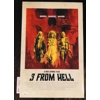 RICHARD BRAKE SIGNED 3 FROM HELL 11x17 POSTER & JSA CERTIFIED COA