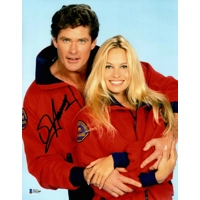 DAVID HASSELHOFF SIGNED BAYWATCH 11x14 POSTER & BECKETT BAS CERTIFIED COA