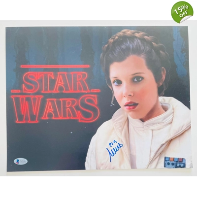 STAR WARS 11x14 POSTER SIGNED by MILLIE BOBBY BROWN and BECKETT CERTIFIED 1 STAR WARS 11x14 POSTER SIGNED by MILLIE BOBBY BROWN and BECKETT CERTIFIED 1