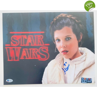 STAR WARS 11x14 POSTER SIGNED by MILLIE BOBBY BROWN and BECKETT CERTIFIED 3