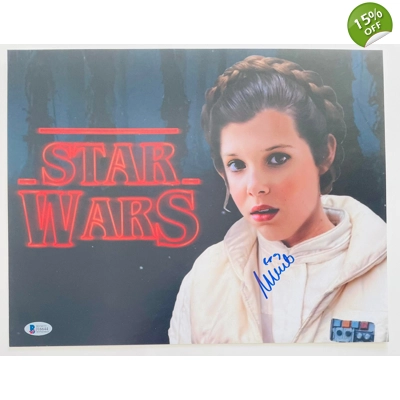 STAR WARS 11x14 POSTER SIGNED by MILLIE BOBBY BROWN and BECKETT CERTIFIED 4