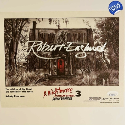 ROBERT ENGLUND SIGNED A NIGHTMARE ON ELM ST 3 DREAM WARRIORS 8x10 & JSA COA