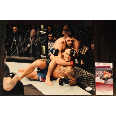 UFC 11x14 POSTER SIGNED by KHABIB NURMAGOMEDOV and JSA CERTIFIED