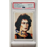 TIM CURRY SIGNED THE ROCKY HORROR PICTURE SHOW CARD GRADED GEM MT 10 PSA/DNA