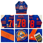 WILL SANDIN SIGNED HALLOWEEN HADDONFIELD SLASHERS CUSTOM JERSEY & JSA CERTIFIED