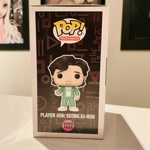 LEE JUNG-JAE SIGNED SQUID GAME PLAYER 456 SEONG GI-HUN 1222 FUNKO POP & BECKETT LEE JUNG-JAE SIGNED SQUID GAME PLAYER 456 SEONG GI-HUN 1222 FUNKO POP & BECKETT