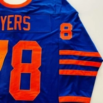 WILL SANDIN SIGNED HALLOWEEN HADDONFIELD SLASHERS CUSTOM JERSEY & JSA CERTIFIED