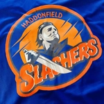 WILL SANDIN SIGNED HALLOWEEN HADDONFIELD SLASHERS CUSTOM JERSEY & JSA CERTIFIED