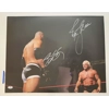 RIC FLAIR & BILL GOLDBERG SIGNED WWF/WWE 16x20 POSTER & PSA CERTIFIED COA