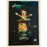 ELI CRAIG SIGNED CLOWN IN A CORNFIELD 12x18 POSTER & BECKETT CERTIFIED BAS COA