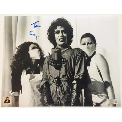 THE ROCKY HORROR PICTURE SHOW 11x14 POSTER SIGNED by TIM CURRY and DOUBLE CERTIFIED
