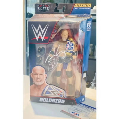 WWE|WWF FIGURE ELITE COLLECTION SIGNED by BILL GOLDBERG and PSA CERTIFIED2 WWE|WWF FIGURE ELITE COLLECTION SIGNED by BILL GOLDBERG and PSA CERTIFIED2