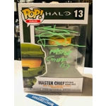 STEVE DOWNES SIGNED HALO MASTER CHIEF 13 FUNKO POP & BECKETT CERTIFIED BAS COA STEVE DOWNES SIGNED HALO MASTER CHIEF 13 FUNKO POP & BECKETT CERTIFIED BAS COA