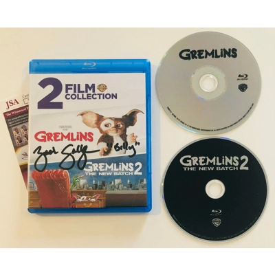 GREMLINS 1-2 BLU-RAY SIGNED by ZACH GALLIGAN w/insc and JSA CERTIFIED