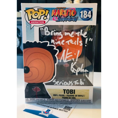 NARUTO TOBI 184 SIGNED by NEIL KAPLAN w/insc and BECKETT CERTIFIED NARUTO TOBI 184 SIGNED by NEIL KAPLAN w/insc and BECKETT CERTIFIED