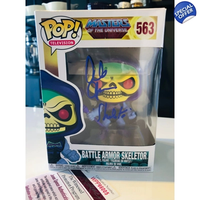 ALAN OPPENHEIMER SIGNED MASTER OF THE UNIVERSE BATTLE ARMOR SKELETOR 563 FUNKO ALAN OPPENHEIMER SIGNED MASTER OF THE UNIVERSE BATTLE ARMOR SKELETOR 563 FUNKO