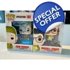 PJ SOLES SIGNED STRIPES JOHN WINGER 1001 & RUSSELL ZISKEY 990 FUNKO POP COMBO