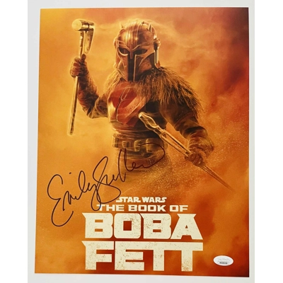 EMILY SWALLOW SIGNED STAR WARS THE BOOK OF BOBA FETT 11x17 POSTER & JSA COA EMILY SWALLOW SIGNED STAR WARS THE BOOK OF BOBA FETT 11x17 POSTER & JSA COA