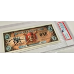 JOHNNY DEPP SIGNED PIRATES OF THE CARIBBEN DISNEY DOLLARS AU