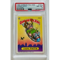 GARBAGE PAIL KIDS 1986 LOSING FAITH #151a STICKERS GRADED NM MT 8 PSA