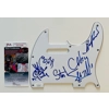 DAVE VANIAN, CAPTAIN SENSIBLE, STU WEST, MONTY OXYMORON & PINCH PINCHING SIGNED THE DAMNED PICKGUARD