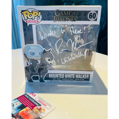 GAME OF THRONES MOUNTED WHITE WALKER 60 SIGNED by ROSS MULLAN w/insc and JSA CERTIFIED