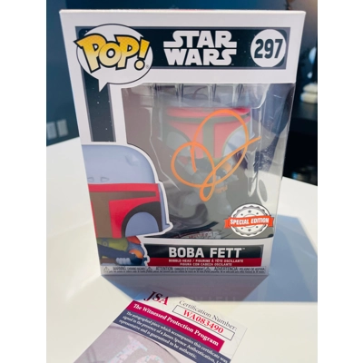 STAR WARS BOBA FETT 297 SE SIGNED by DANIEL LOGAN and JSA CERTIFIED 2