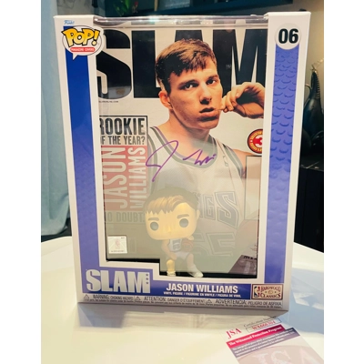 NBA SACRAMENTO KINGS JASON WILLIAMS FUNKO MAGAZINE COVERS SIGNED and JSA CERTIFIED NBA SACRAMENTO KINGS JASON WILLIAMS FUNKO MAGAZINE COVERS SIGNED and JSA CERTIFIED