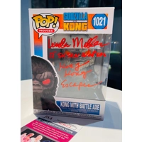 GODZILLA vs KONG with BATTLE AXE 1021 SIGNED by LINDA JO M..