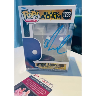 BLACK ADAM ATOM SMASHER 1233 SIGNED by NOAH CENTINEO and JSA CERTIFIED 4 BLACK ADAM ATOM SMASHER 1233 SIGNED by NOAH CENTINEO and JSA CERTIFIED 4