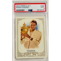 ROGER FEDERER 2012 TOPPS ALLEN & GINTER #157 PSA GRADED MINT 9 CARD