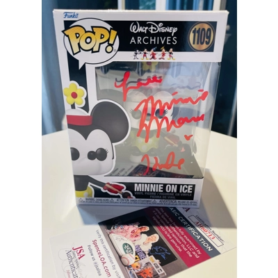 DISNEY MINNIE ON ICE 1109 FUNKO POP SIGNED by KAITLYN ROBROCK w/insc and JSA CERTIFIED