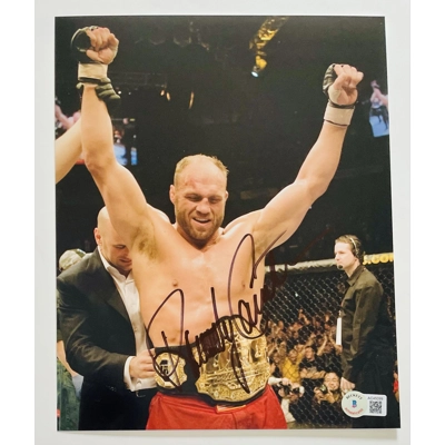 UFC 8x10 SIGNED by RANDY COUTURE and BECKETT CERTIFIED