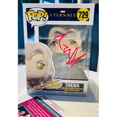 ANGELINA JOLIE SIGNED ETERNALS THENA 729 FUNKO POP & JSA CERTIFIED COA ANGELINA JOLIE SIGNED ETERNALS THENA 729 FUNKO POP & JSA CERTIFIED COA