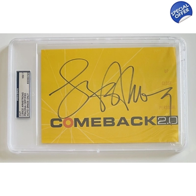 LANCE ARMSTRONG SIGNED COMEBACK 2.0 CUT ENCAPSULATED and CERTIFIED by PSA/DNA *damage