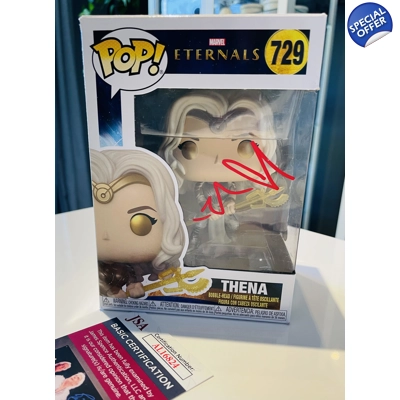 ETERNALS THENA 729 FUNKO POP SIGNED by ANGELINA JOLIE and JSA CERTIFIED7 ETERNALS THENA 729 FUNKO POP SIGNED by ANGELINA JOLIE and JSA CERTIFIED7
