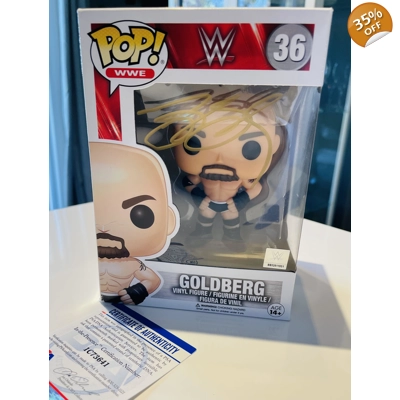 WWE|WWF GOLDBERG 36 FUNKO POP SIGNED by BILL GOLDBERG and PSA CERTIFIED *damage WWE|WWF GOLDBERG 36 FUNKO POP SIGNED by BILL GOLDBERG and PSA CERTIFIED *damage