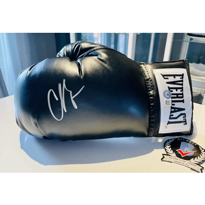 BOXING GLOVE SIGNED by CHAD JOHNSON and BECKETT CERTIFIED