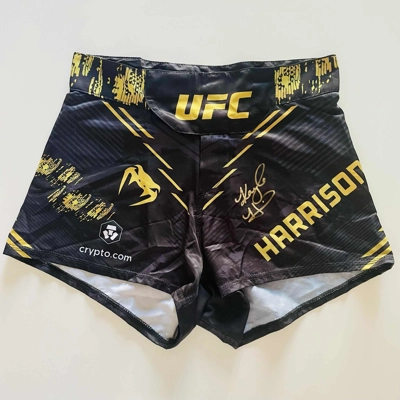 KAYLA HARRISON SIGNED UFC SHORT|TRUNKS & PSA CERTIFIED COA