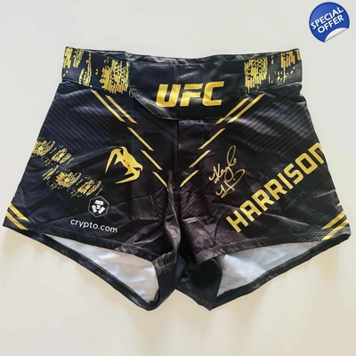 KAYLA HARRISON SIGNED UFC SHORT|TRUNKS & PSA CERTIFIED COA KAYLA HARRISON SIGNED UFC SHORT|TRUNKS & PSA CERTIFIED COA