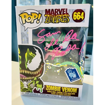 ZOMBIES VENOM 664 FUNKO POP SIGNED and SKETCH by SAM DE LA ROSA *