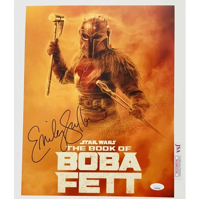 EMILY SWALLOW SIGNED STAR WARS THE BOOK OF BOBA FETT 11x17 POSTER & JSA COA EMILY SWALLOW SIGNED STAR WARS THE BOOK OF BOBA FETT 11x17 POSTER & JSA COA