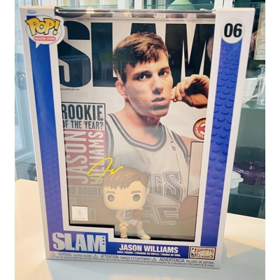 NBA SACRAMENTO KINGS JASON WILLIAMS FUNKO MAGAZINE COVERS SIGNED and JSA CERTIFIED1