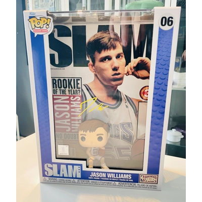 NBA SACRAMENTO KINGS JASON WILLIAMS FUNKO MAGAZINE COVERS SIGNED and JSA CERTIFIED2