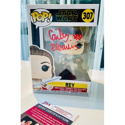 STAR WARS REY 307 FUNKO POP SIGNED by CAILEY FLEMING and JSA CERTIFIED2