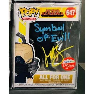 MY HERO ACADEMIA ALL FOR ONE 647 FUGITIVE EXCLU SIGNED by JOHN SWASEY w/insc and BECKETT CERTIFIED