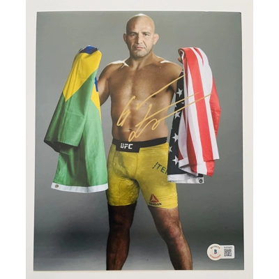 UFC 8x10 SIGNED by GLOVER TEIXEIRA and BECKETT CERTIFIED 5