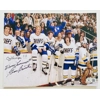 YVON BARRETTE SIGNED SLAP SHOT 8x10 PHOTO & BECKETT CERTIFIED BAS COA
